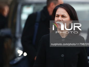 Foreign Affairs Minister of Germany Annalena Baerbock
at the foreign ministers meeting in Warsaw, Poland on November 19, 2024. (