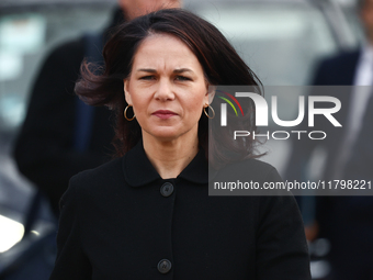 Foreign Affairs Minister of Germany Annalena Baerbock
at the foreign ministers meeting in Warsaw, Poland on November 19, 2024. (