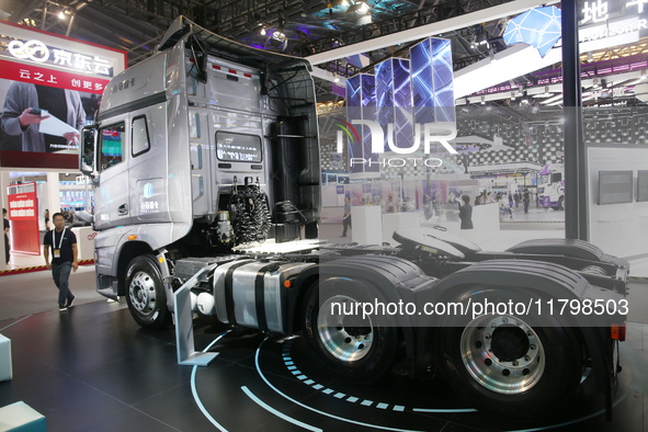 Artificial intelligence company PONY.AI demonstrates its technology for driverless smart cars in Shanghai, China, on July 7, 2021. 