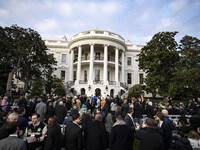 President Joe Biden welcomes the 2024 National Basketball Association champions, the Boston Celtics, to the White House in Washington, D.C.,...