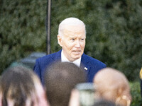 President Joe Biden welcomes the 2024 National Basketball Association champions, the Boston Celtics, to the White House in Washington, D.C.,...