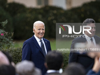 President Joe Biden welcomes the 2024 National Basketball Association champions, the Boston Celtics, to the White House in Washington, D.C.,...