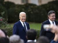 President Joe Biden welcomes the 2024 National Basketball Association champions, the Boston Celtics, to the White House in Washington, D.C.,...