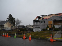 A man is arrested for arson after several homes are destroyed due to a fire in Woodbridge, New Jersey, United States, on November 21, 2024....