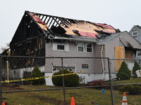 A man is arrested for arson after several homes are destroyed due to a fire in Woodbridge, New Jersey, United States, on November 21, 2024....