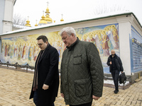 Ukraine's Foreign Minister Andrii Sybiha and Czech Republic's Foreign Minister Jan Lipavsky visit the Memory Wall of Fallen Defenders of Ukr...