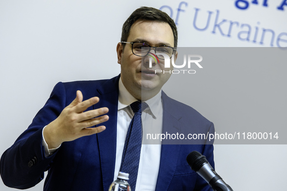 Czech Republic's Foreign Minister Jan Lipavsky attends a joint press conference with Ukraine's Foreign Minister Andrii Sybiha in Kyiv, Ukrai...