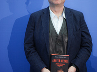 Author Klaus-Rudiger Mai presents his book 'Angela Merkel - Between Legend and Reality' at a press conference in Berlin, Germany, on Novembe...