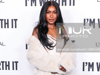 Carlacia Grant arrives at the 19th Annual L'Oreal Paris' Women Of Worth Celebration 2024 held at NeueHouse Hollywood on November 21, 2024 in...