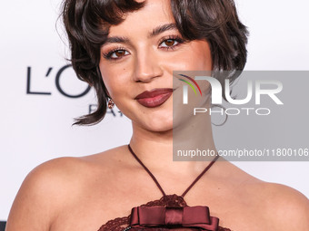 Isabela Moner Merced arrives at the 19th Annual L'Oreal Paris' Women Of Worth Celebration 2024 held at NeueHouse Hollywood on November 21, 2...