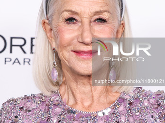 Helen Mirren arrives at the 19th Annual L'Oreal Paris' Women Of Worth Celebration 2024 held at NeueHouse Hollywood on November 21, 2024 in H...