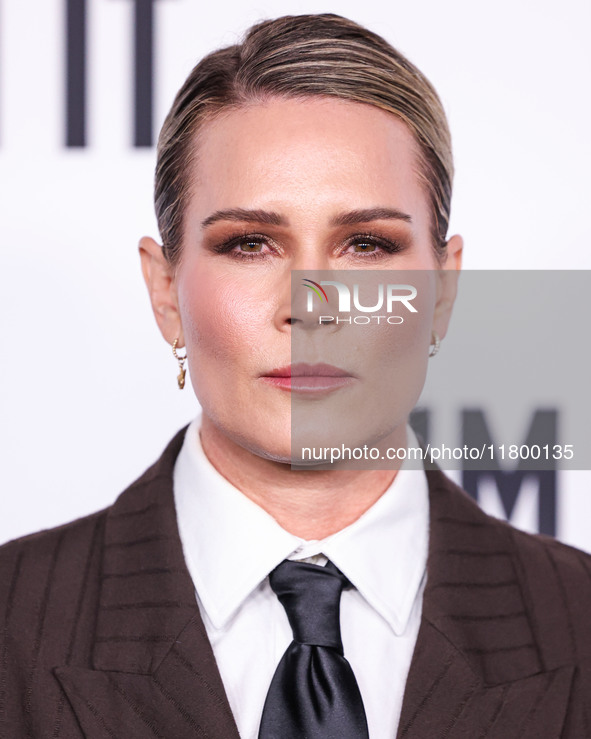 Ashlyn Harris arrives at the 19th Annual L'Oreal Paris' Women Of Worth Celebration 2024 held at NeueHouse Hollywood on November 21, 2024 in...