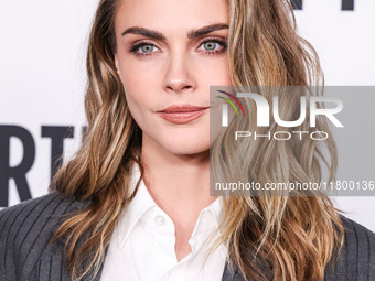 Cara Delevingne arrives at the 19th Annual L'Oreal Paris' Women Of Worth Celebration 2024 held at NeueHouse Hollywood on November 21, 2024 i...