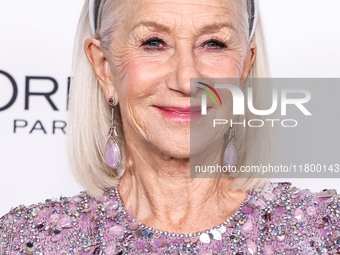 Helen Mirren arrives at the 19th Annual L'Oreal Paris' Women Of Worth Celebration 2024 held at NeueHouse Hollywood on November 21, 2024 in H...