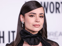 Sofia Carson arrives at the 19th Annual L'Oreal Paris' Women Of Worth Celebration 2024 held at NeueHouse Hollywood on November 21, 2024 in H...