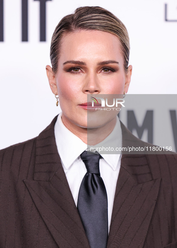 Ashlyn Harris arrives at the 19th Annual L'Oreal Paris' Women Of Worth Celebration 2024 held at NeueHouse Hollywood on November 21, 2024 in...