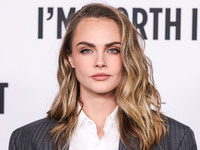 Cara Delevingne arrives at the 19th Annual L'Oreal Paris' Women Of Worth Celebration 2024 held at NeueHouse Hollywood on November 21, 2024 i...