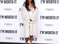 Carlacia Grant arrives at the 19th Annual L'Oreal Paris' Women Of Worth Celebration 2024 held at NeueHouse Hollywood on November 21, 2024 in...