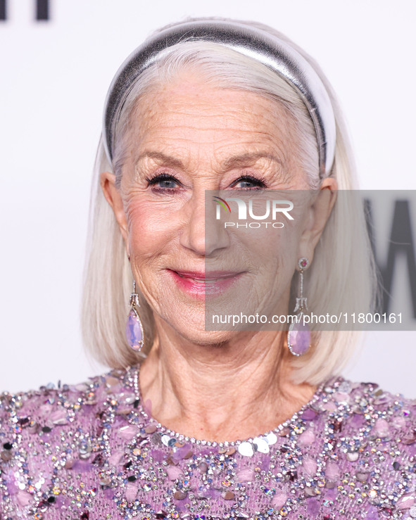 Helen Mirren arrives at the 19th Annual L'Oreal Paris' Women Of Worth Celebration 2024 held at NeueHouse Hollywood on November 21, 2024 in H...