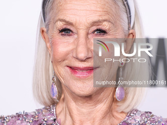 Helen Mirren arrives at the 19th Annual L'Oreal Paris' Women Of Worth Celebration 2024 held at NeueHouse Hollywood on November 21, 2024 in H...