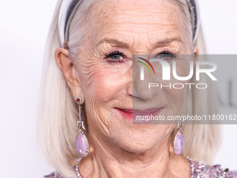 Helen Mirren arrives at the 19th Annual L'Oreal Paris' Women Of Worth Celebration 2024 held at NeueHouse Hollywood on November 21, 2024 in H...