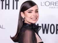 Sofia Carson arrives at the 19th Annual L'Oreal Paris' Women Of Worth Celebration 2024 held at NeueHouse Hollywood on November 21, 2024 in H...