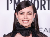 Sofia Carson arrives at the 19th Annual L'Oreal Paris' Women Of Worth Celebration 2024 held at NeueHouse Hollywood on November 21, 2024 in H...