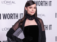 Sofia Carson arrives at the 19th Annual L'Oreal Paris' Women Of Worth Celebration 2024 held at NeueHouse Hollywood on November 21, 2024 in H...