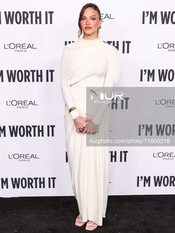 Kensington Tillo arrives at the 19th Annual L'Oreal Paris' Women Of Worth Celebration 2024 held at NeueHouse Hollywood on November 21, 2024...