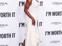 Aja Naomi King arrives at the 19th Annual L'Oreal Paris' Women Of Worth Celebration 2024 held at NeueHouse Hollywood on November 21, 2024 in...