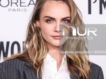 Cara Delevingne arrives at the 19th Annual L'Oreal Paris' Women Of Worth Celebration 2024 held at NeueHouse Hollywood on November 21, 2024 i...