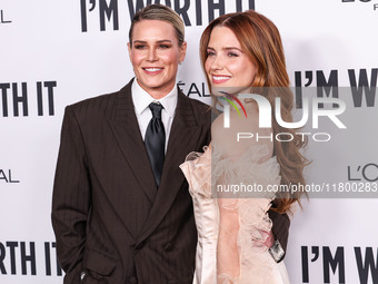 Ashlyn Harris and girlfriend Sophia Bush arrive at the 19th Annual L'Oreal Paris' Women Of Worth Celebration 2024 held at NeueHouse Hollywoo...