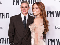 Ashlyn Harris and girlfriend Sophia Bush arrive at the 19th Annual L'Oreal Paris' Women Of Worth Celebration 2024 held at NeueHouse Hollywoo...