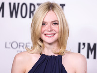 Elle Fanning arrives at the 19th Annual L'Oreal Paris' Women Of Worth Celebration 2024 held at NeueHouse Hollywood on November 21, 2024 in H...