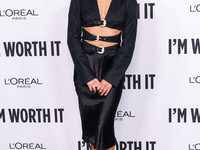 Emma Slater arrives at the 19th Annual L'Oreal Paris' Women Of Worth Celebration 2024 held at NeueHouse Hollywood on November 21, 2024 in Ho...