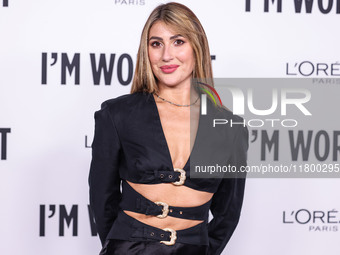 Emma Slater arrives at the 19th Annual L'Oreal Paris' Women Of Worth Celebration 2024 held at NeueHouse Hollywood on November 21, 2024 in Ho...