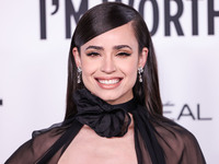 Sofia Carson arrives at the 19th Annual L'Oreal Paris' Women Of Worth Celebration 2024 held at NeueHouse Hollywood on November 21, 2024 in H...