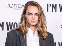 Cara Delevingne arrives at the 19th Annual L'Oreal Paris' Women Of Worth Celebration 2024 held at NeueHouse Hollywood on November 21, 2024 i...