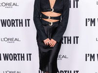 Emma Slater arrives at the 19th Annual L'Oreal Paris' Women Of Worth Celebration 2024 held at NeueHouse Hollywood on November 21, 2024 in Ho...