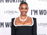 Nafessa Williams arrives at the 19th Annual L'Oreal Paris' Women Of Worth Celebration 2024 held at NeueHouse Hollywood on November 21, 2024...