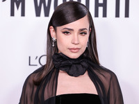 Sofia Carson arrives at the 19th Annual L'Oreal Paris' Women Of Worth Celebration 2024 held at NeueHouse Hollywood on November 21, 2024 in H...