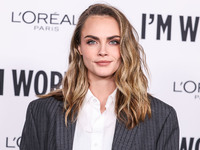 Cara Delevingne arrives at the 19th Annual L'Oreal Paris' Women Of Worth Celebration 2024 held at NeueHouse Hollywood on November 21, 2024 i...