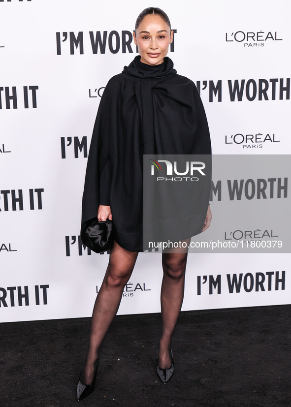 Cara Santana arrives at the 19th Annual L'Oreal Paris' Women Of Worth Celebration 2024 held at NeueHouse Hollywood on November 21, 2024 in H...