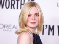 Elle Fanning arrives at the 19th Annual L'Oreal Paris' Women Of Worth Celebration 2024 held at NeueHouse Hollywood on November 21, 2024 in H...