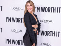 Emma Slater arrives at the 19th Annual L'Oreal Paris' Women Of Worth Celebration 2024 held at NeueHouse Hollywood on November 21, 2024 in Ho...