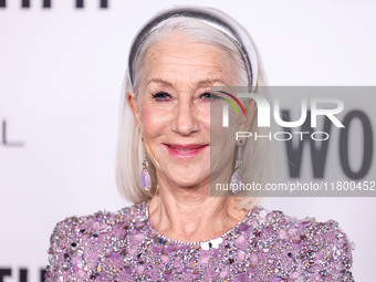 Helen Mirren arrives at the 19th Annual L'Oreal Paris' Women Of Worth Celebration 2024 held at NeueHouse Hollywood on November 21, 2024 in H...