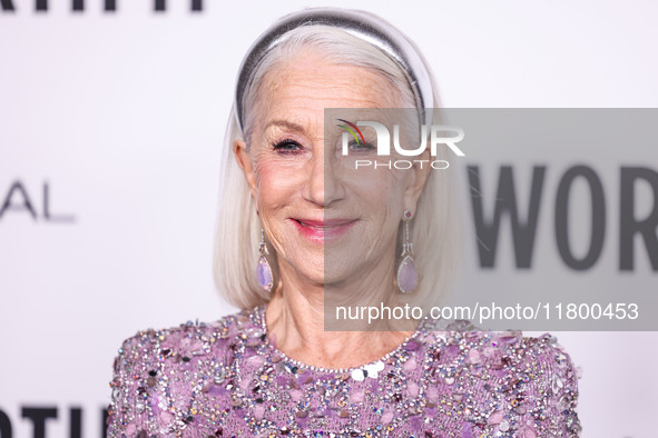 Helen Mirren arrives at the 19th Annual L'Oreal Paris' Women Of Worth Celebration 2024 held at NeueHouse Hollywood on November 21, 2024 in H...