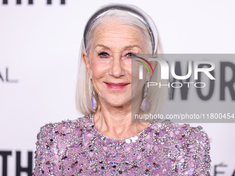 Helen Mirren arrives at the 19th Annual L'Oreal Paris' Women Of Worth Celebration 2024 held at NeueHouse Hollywood on November 21, 2024 in H...