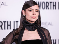 Sofia Carson arrives at the 19th Annual L'Oreal Paris' Women Of Worth Celebration 2024 held at NeueHouse Hollywood on November 21, 2024 in H...