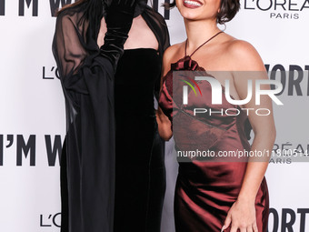 Sofia Carson and Isabela Moner Merced arrive at the 19th Annual L'Oreal Paris' Women Of Worth Celebration 2024 held at NeueHouse Hollywood o...